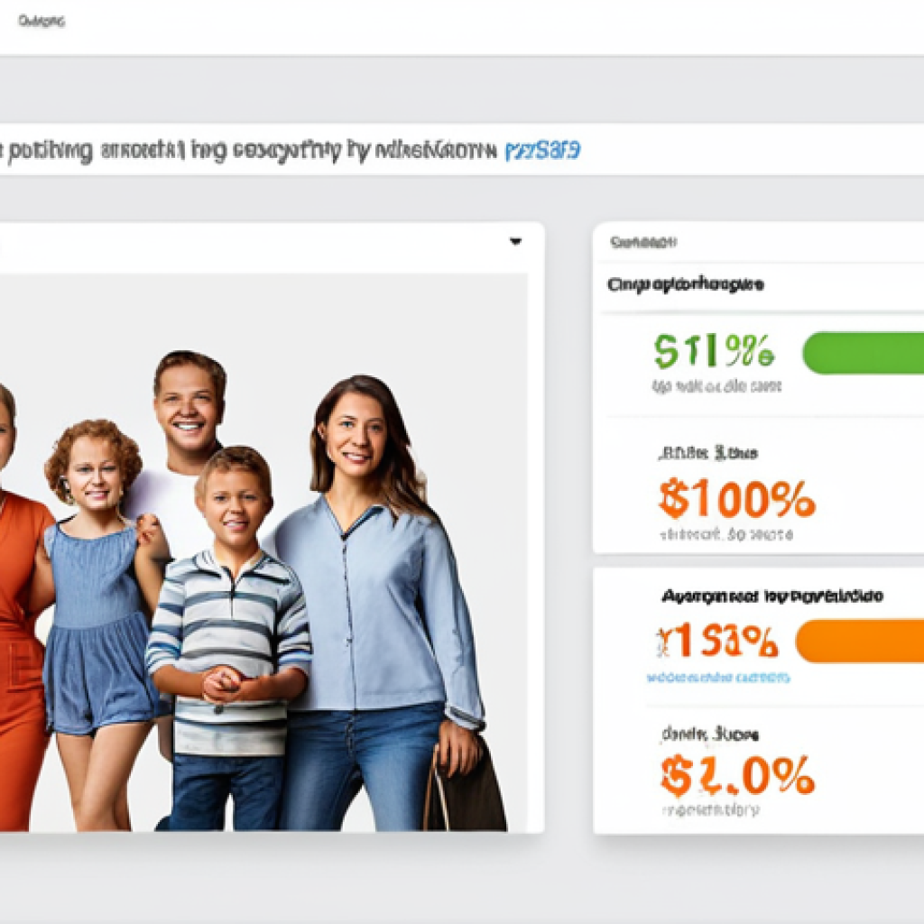 **Image:** A segmented email marketing campaign interface.
**Prompt:** Email marketing platform interface, segmented audience, Dutch text showing demographic segmentation (age, location), high open and click-through rates visualized, clean and modern design.